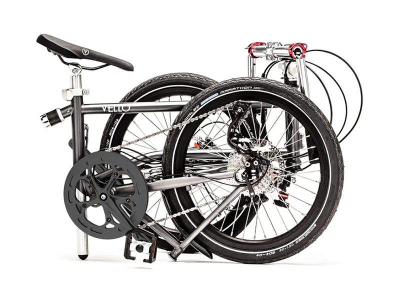 Découvrez chez Uni-Recycle le vélo urbain pliant VELLO BIKE Rocky avec porte bagage, sur Montpellier dans le 34